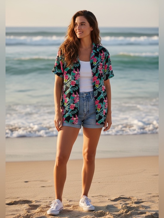 Sag Harbor Other - Vintage 90s Sag Harbor Hawaiian Shirt
